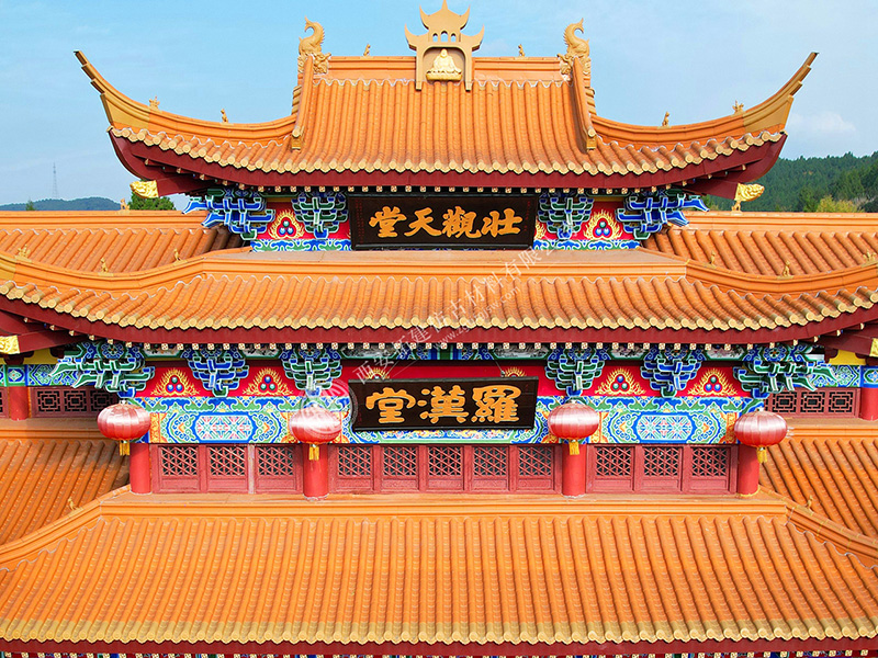 罗汉堂彩绘斗拱