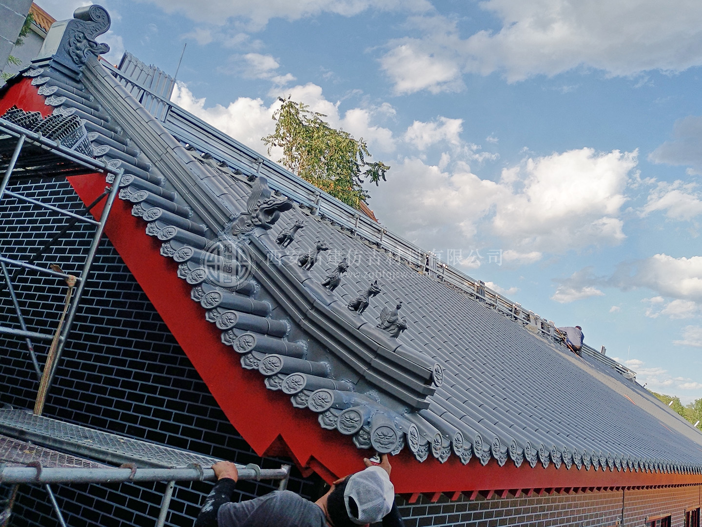 西安拓建铝合金瓦施工 标准化铸就高品质屋面