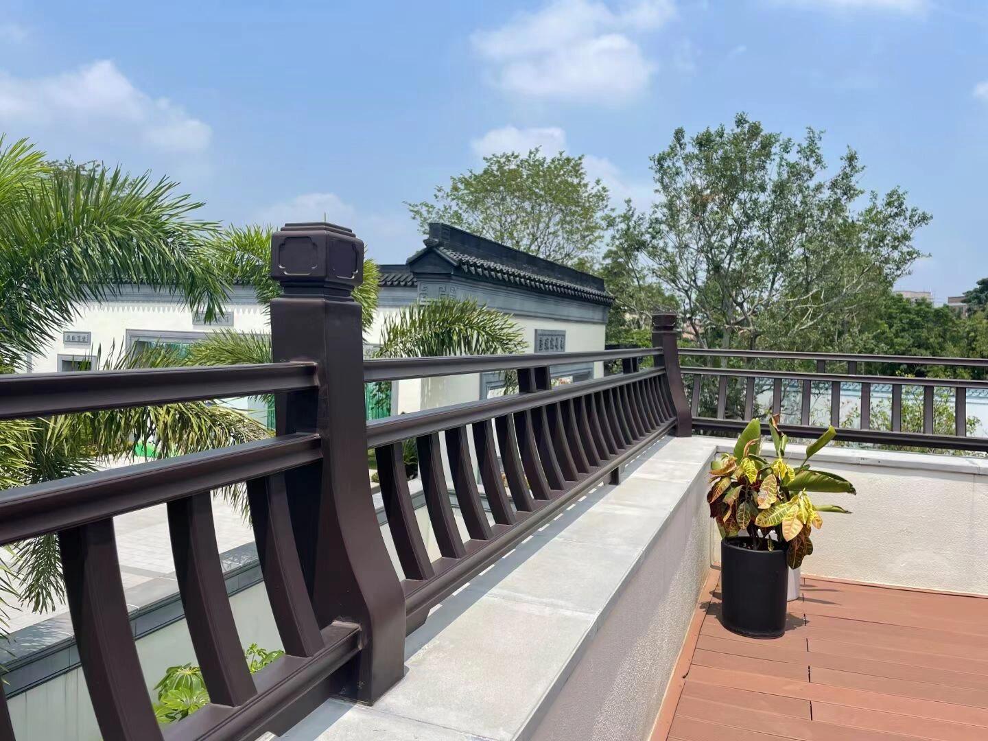 西安拓建金属美人靠｜装配式标准化构件，助力仿古工程提质提速降本