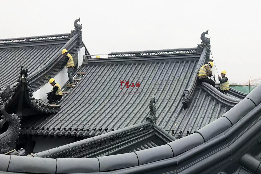 拓建仿古金属瓦：古建筑屋面施工的优选新型建材